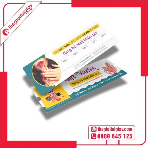  Mẫu voucher làm nail dùng cho chương trình khuyến mãi 