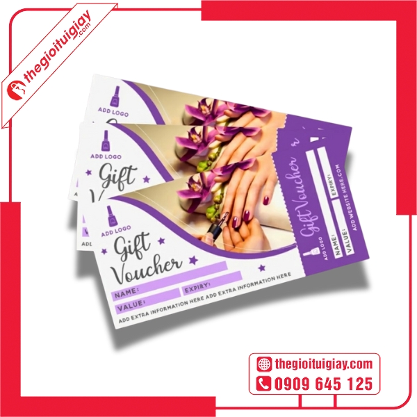  Mẫu voucher làm nail in chất lượng cao 