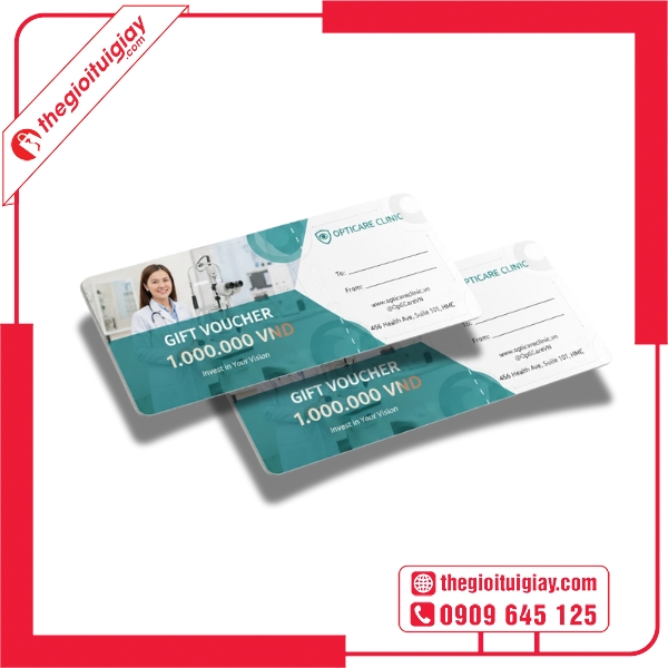 Mẫu voucher mắt kính giảm giá hấp dẫn