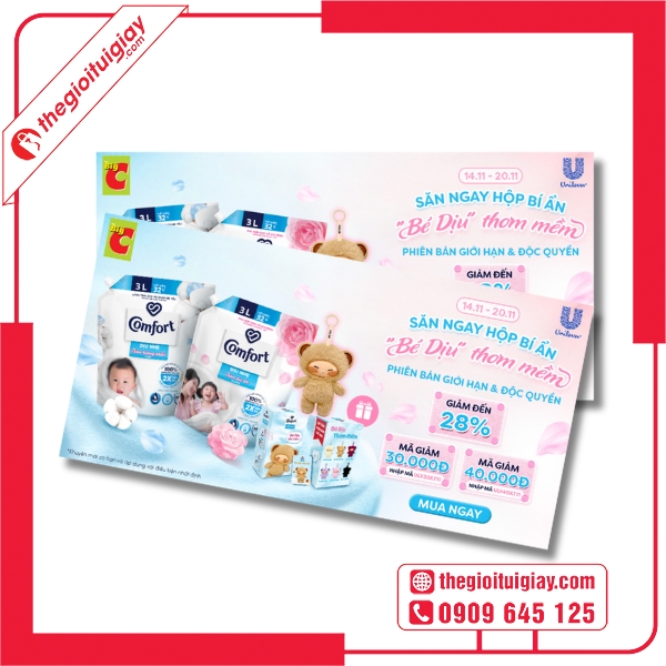 Mẫu voucher mẹ và bé dùng trong các cửa hàng mẹ và bé