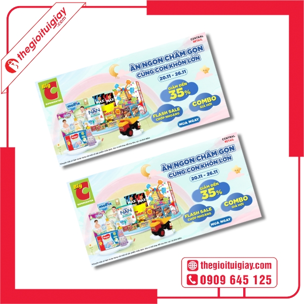 Mẫu voucher mẹ và bé dành cho sản phẩm tã giấy 