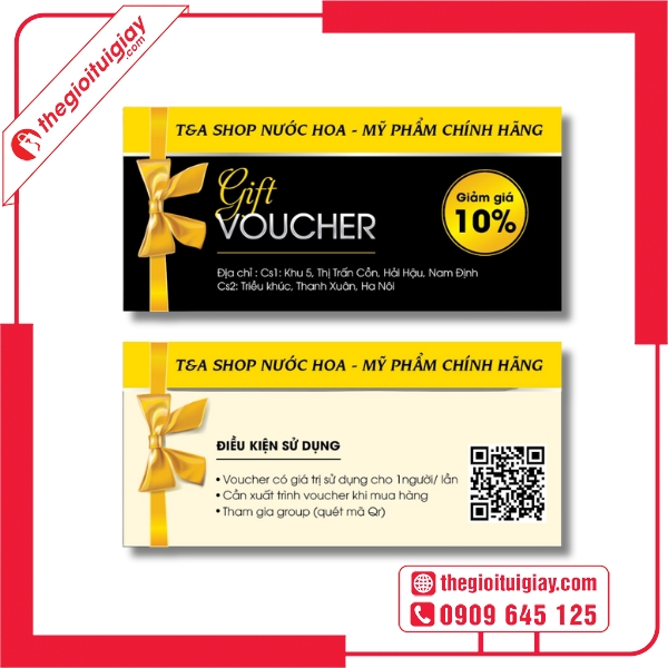  Mẫu voucher mỹ phẩm dành cho khách VIP 