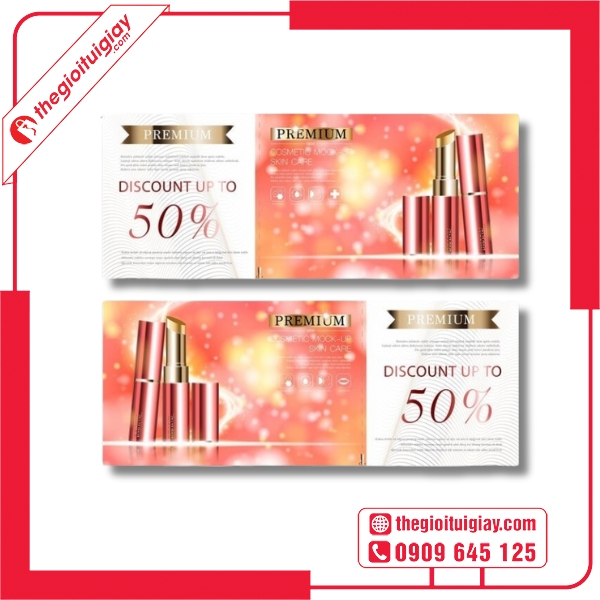  Mẫu voucher mỹ phẩm đẹp mắt, thu hút khách 