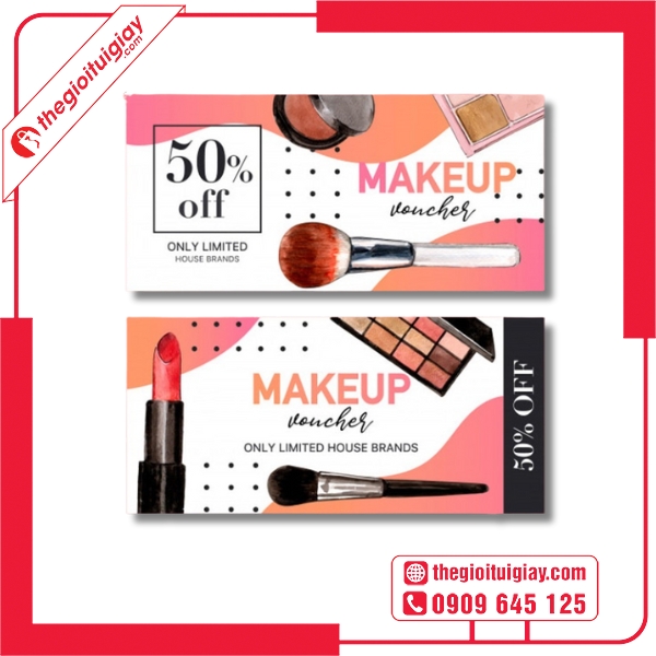  Mẫu voucher mỹ phẩm dành cho khách hàng thân thiết 