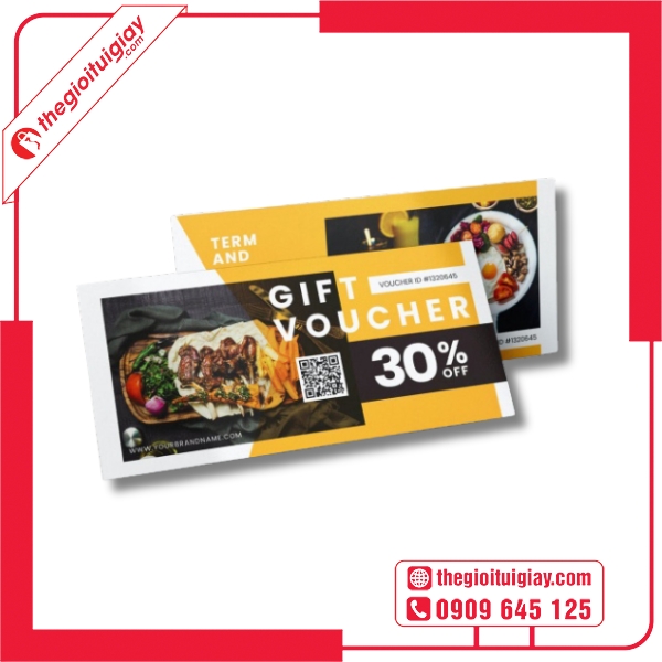 Mẫu voucher nhà hàng dễ dàng chia sẻ trên mạng xã hội
