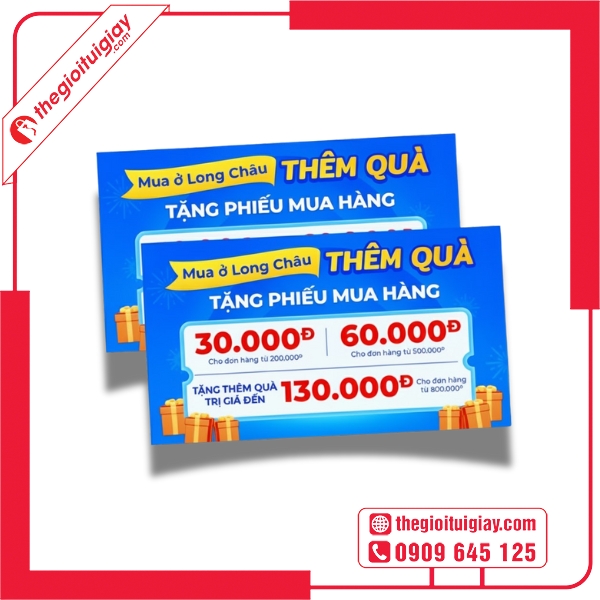 Mẫu voucher nhà thuốc dùng trong chiến dịch quảng cáo