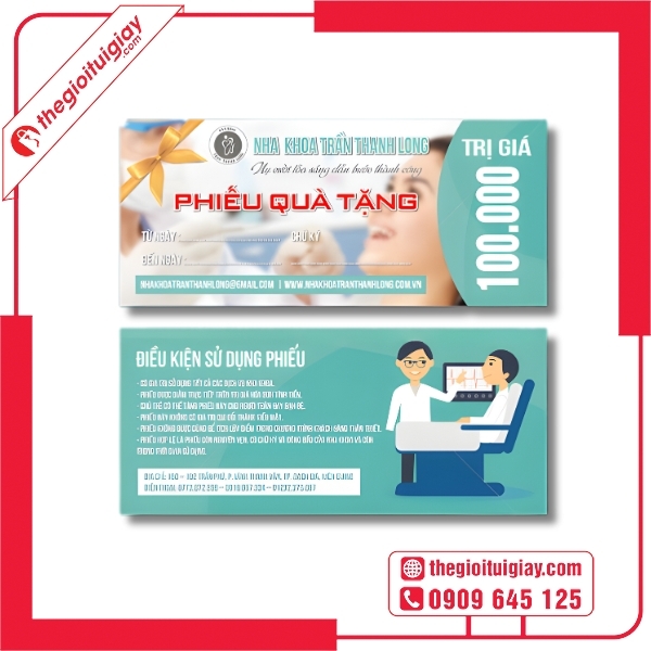  Mẫu voucher niềng răng phong c&aacute;ch hiện đại Nha Khoa Trần Thanh Long 