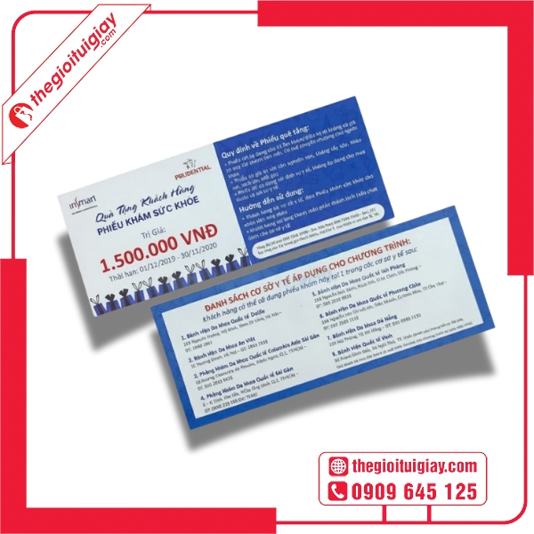 Mẫu voucher phòng khám dành cho khách hàng thân thiết