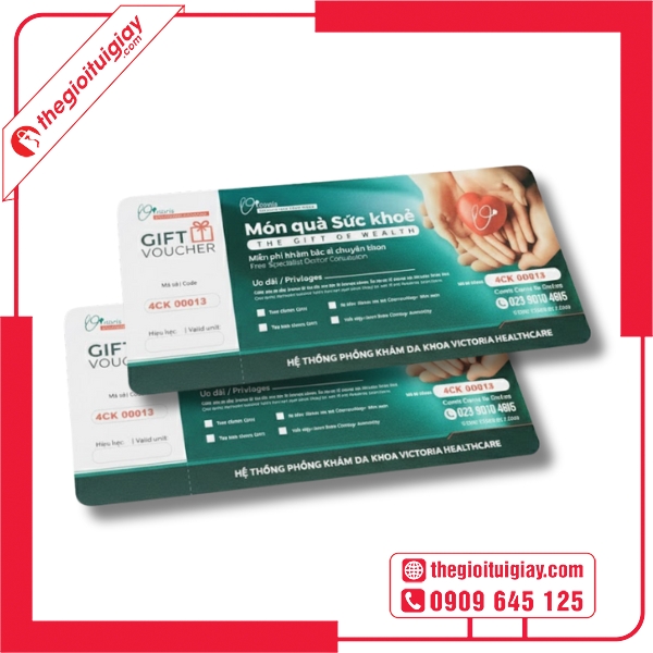  Mẫu voucher phòng khám thiết kế đơn giản, dễ nhận biết 