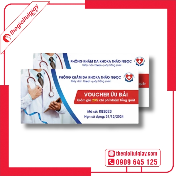  Mẫu voucher phòng khám tặng gói xét nghiệm miễn phí 