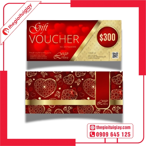  Mẫu voucher sang trọng dùng cho khách VIP 