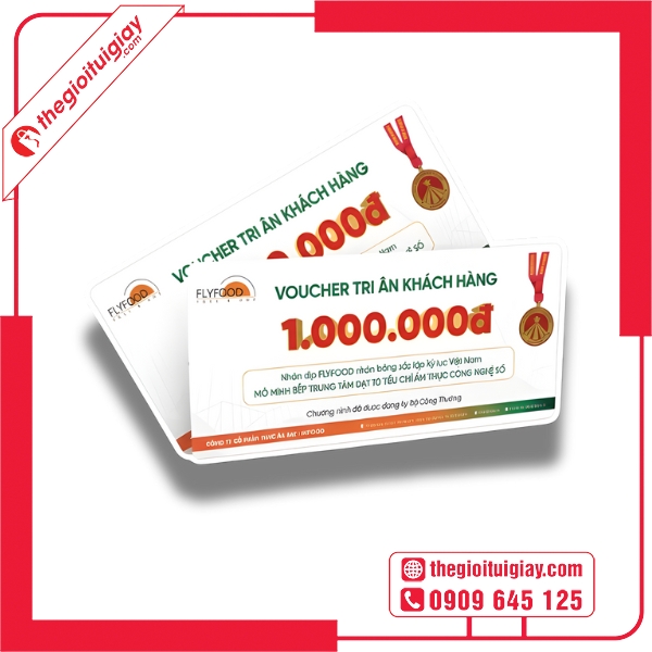  Mẫu voucher si&ecirc;u thị thiết kế chuy&ecirc;n nghiệp FlyFood 