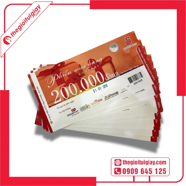  Mẫu voucher si&ecirc;u thị phối m&agrave;u h&agrave;i h&ograve;a SaigonCoop 