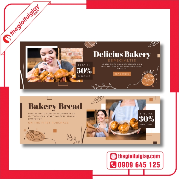  Mẫu voucher tiệm bánh dùng trong chiến dịch quảng cáo 