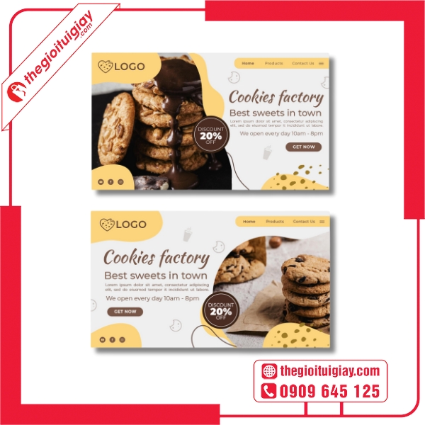 Mẫu voucher tiệm bánh dễ dàng chia sẻ qua mạng xã hội