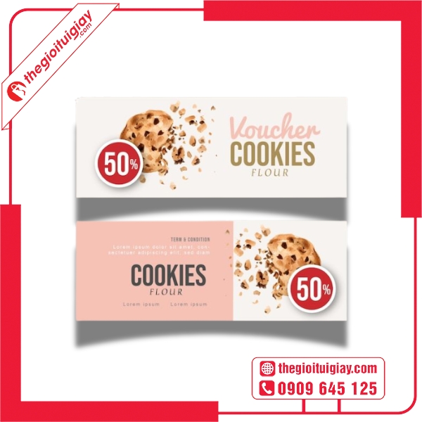  Mẫu voucher tiệm bánh tông màu pastel dễ thương 