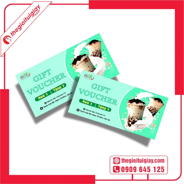  Mẫu voucher trà sữa đẹp, dễ nhận biết 