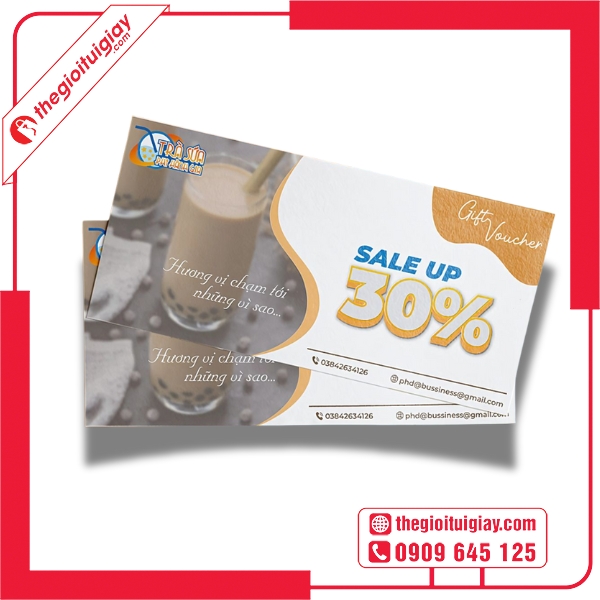  Mẫu voucher trà sữa thiết kế chuyên nghiệp 