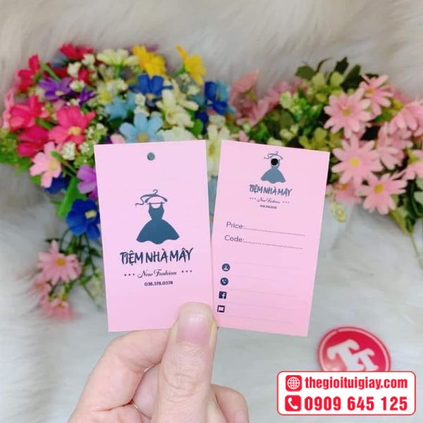 Tem mác quần áo tiệm nhà mây