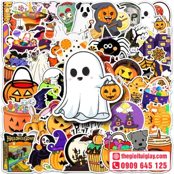 Mẫu halloween stickers in chất lượng cao