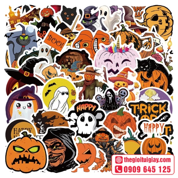Mẫu halloween stickers mới nhất