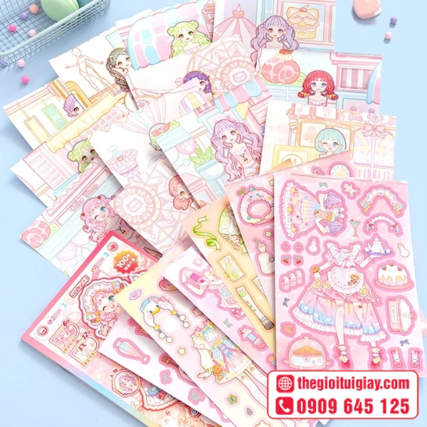 Mẫu sticker b&uacute;p b&ecirc; thiết kế hiện đại