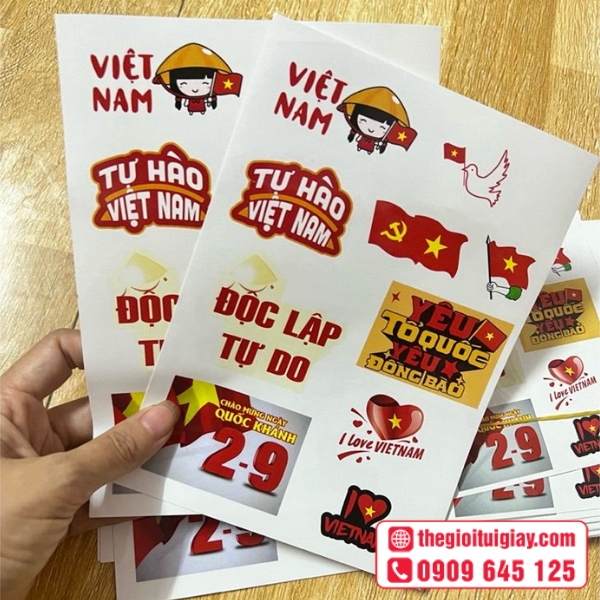  Mẫu sticker cờ Việt Nam d&ugrave;ng trang tr&iacute; 