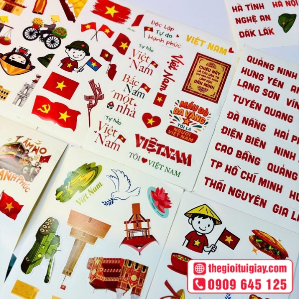  Mẫu sticker cờ Việt Nam thu h&uacute;t kh&aacute;ch h&agrave;ng 