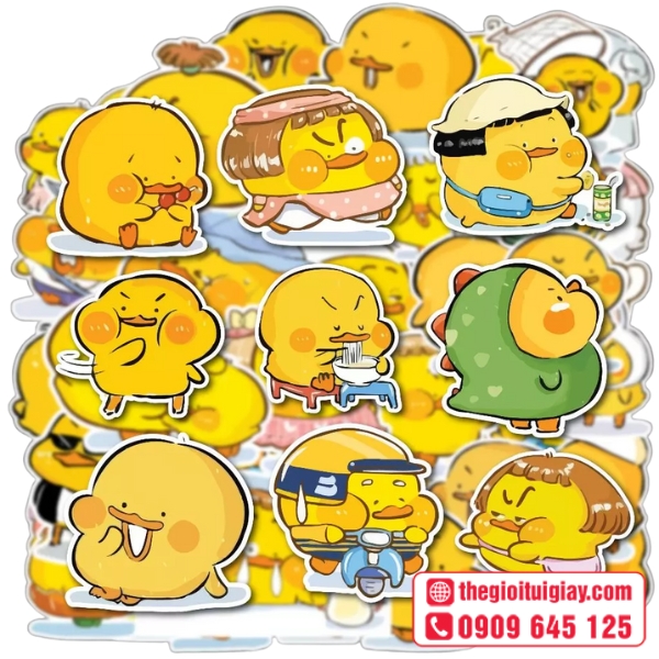  Mẫu sticker con vịt đ&aacute;ng y&ecirc;u bắt mắt 