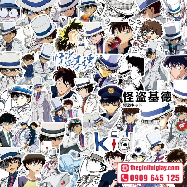  Mẫu sticker Conan thiết kế đẹp 