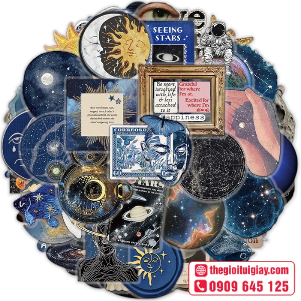  Mẫu sticker galaxy họa tiết tinh v&acirc;n nhiều m&agrave;u 