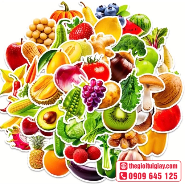 ticker hoa quả bộ sưu tập đa dạng