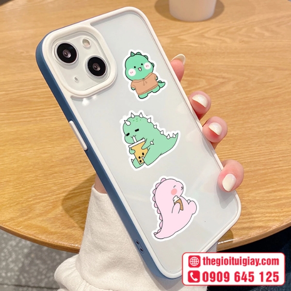  Mẫu sticker khủng long d&ugrave;ng trang tr&iacute; điện thoại 