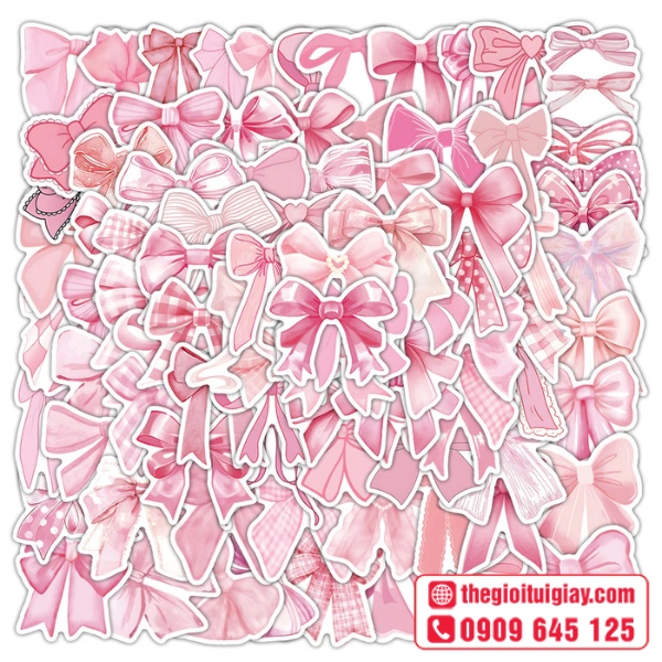  Mẫu sticker nơ phong c&aacute;ch dễ thương 