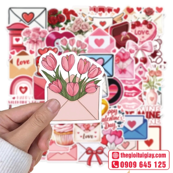 Mẫu sticker t&igrave;nh y&ecirc;u dễ thương thu h&uacute;t kh&aacute;ch h&agrave;ng