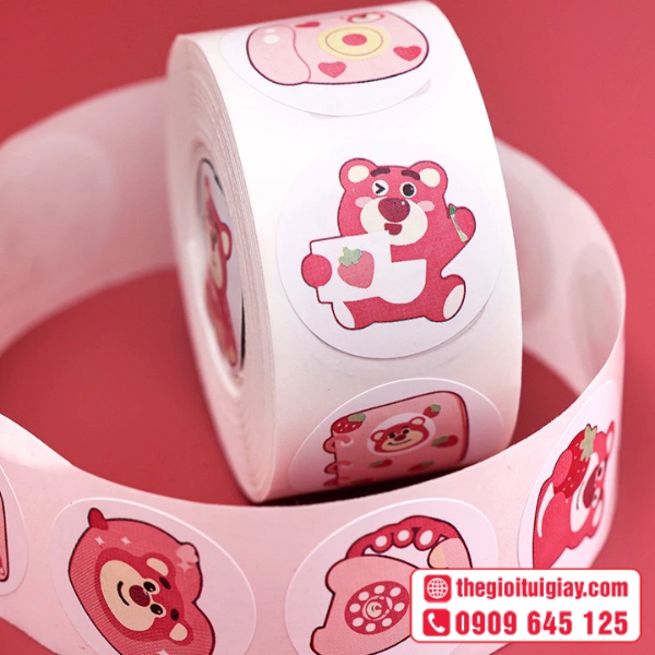  Mẫu sticker tr&ograve;n nhỏ xinh 