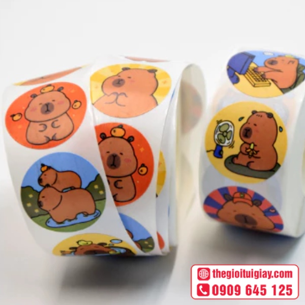  Mẫu sticker cuộn đẹp, sắc n&eacute;t 