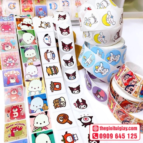 Mẫu sticker cuộn in ấn chuy&ecirc;n nghiệp