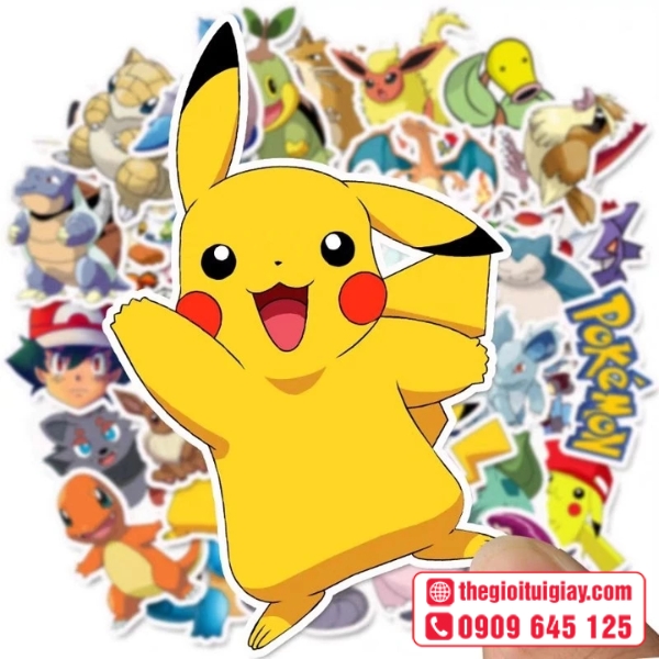  Mẫu stickers Pok&eacute;mon phong c&aacute;ch đ&aacute;ng y&ecirc;u 