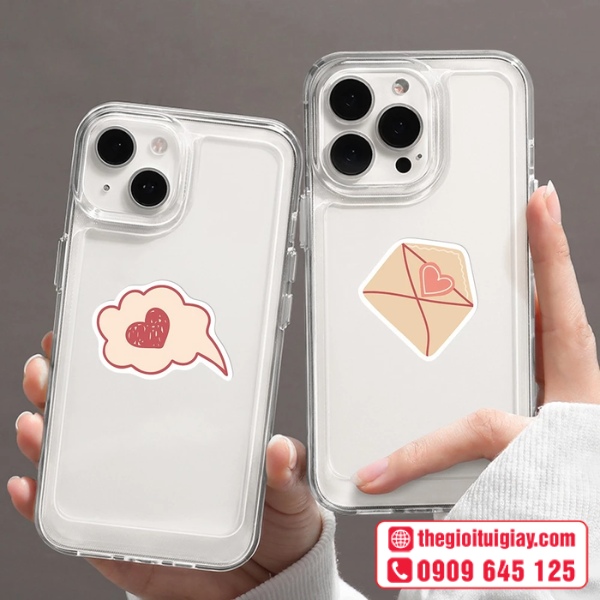  Mẫu sticker tr&aacute;i tim d&ugrave;ng d&aacute;n điện thoại 